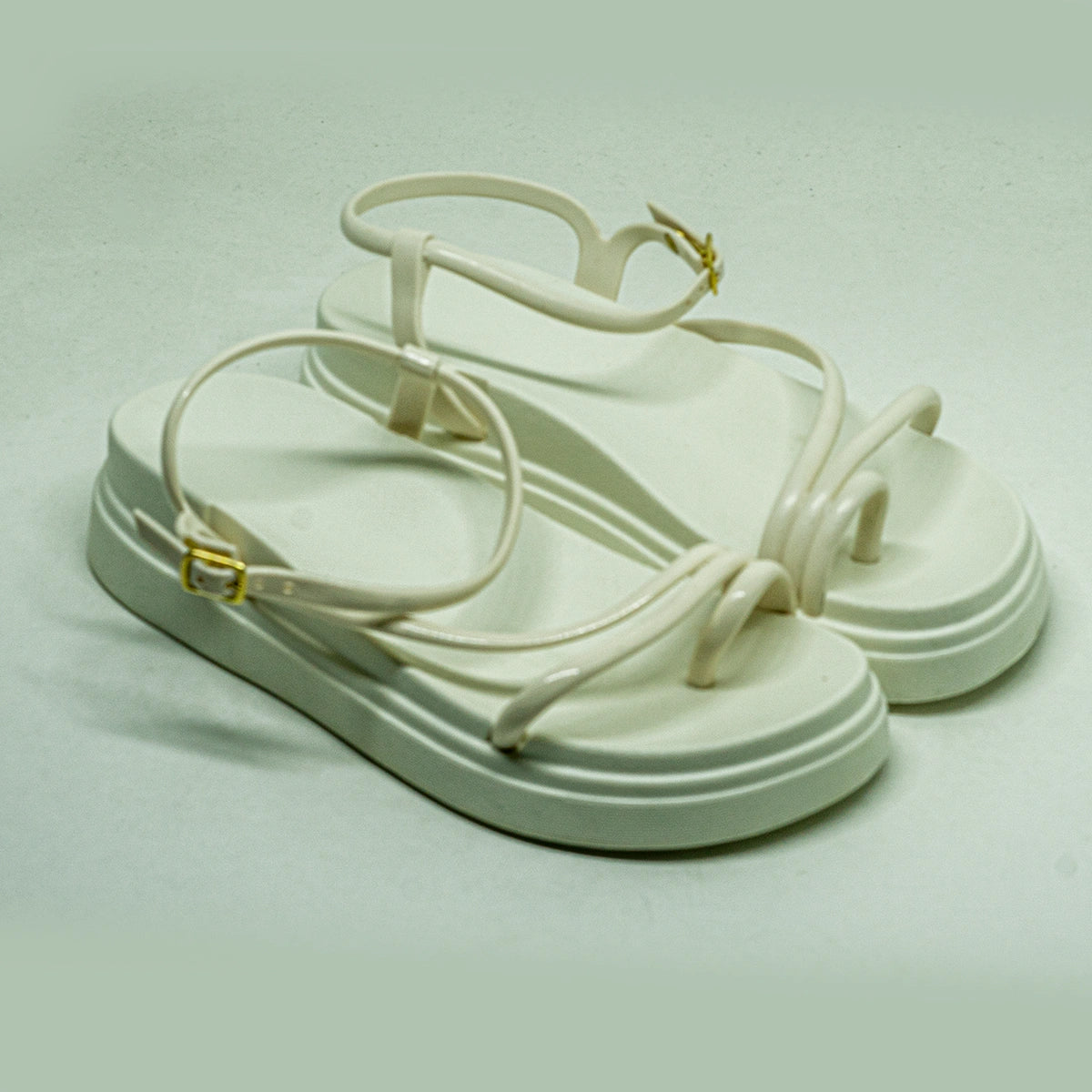Sandália Feminina Plataforma Podlinda Glamour – Altura com conforto leve em EVA | UnicStep