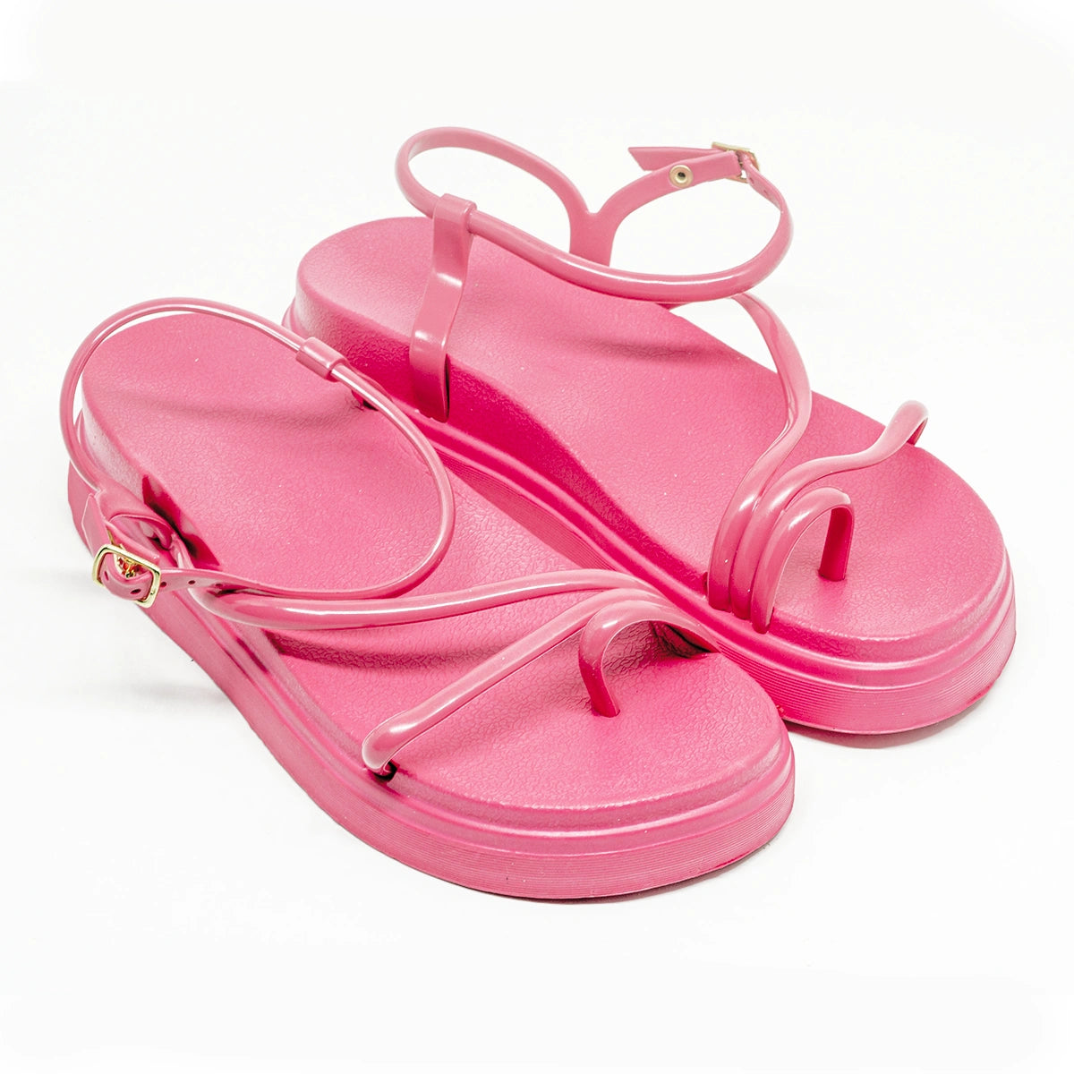 Sandália Feminina Plataforma Podlinda Glamour – Altura com conforto leve em EVA | UnicStep