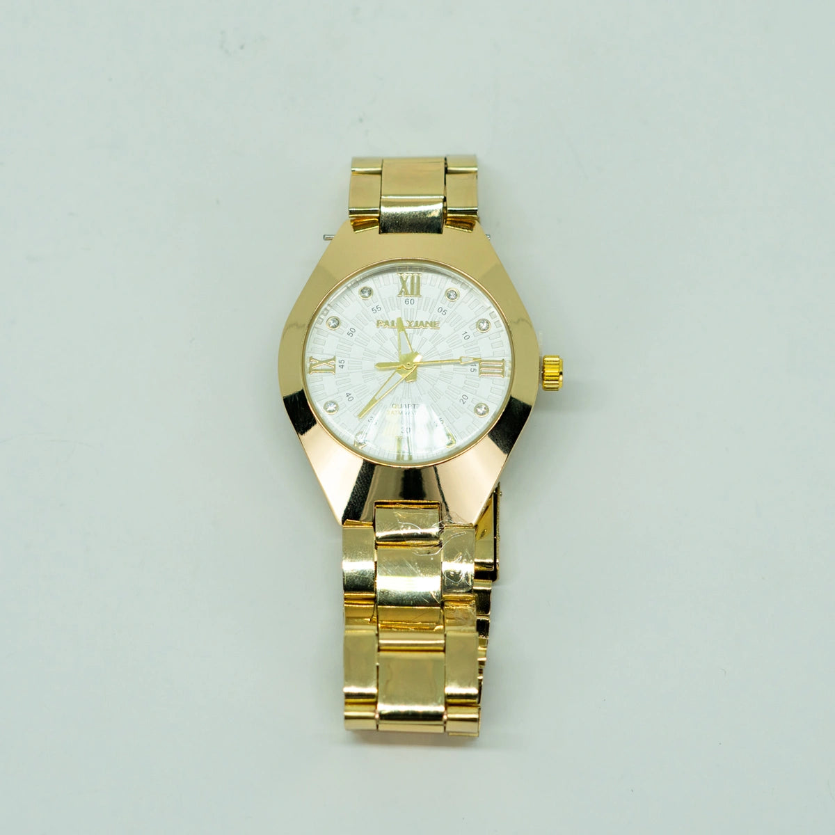 Relógio Feminino Elegance Dourado – Mostrador Rosa Luxo em Aço Inoxidável