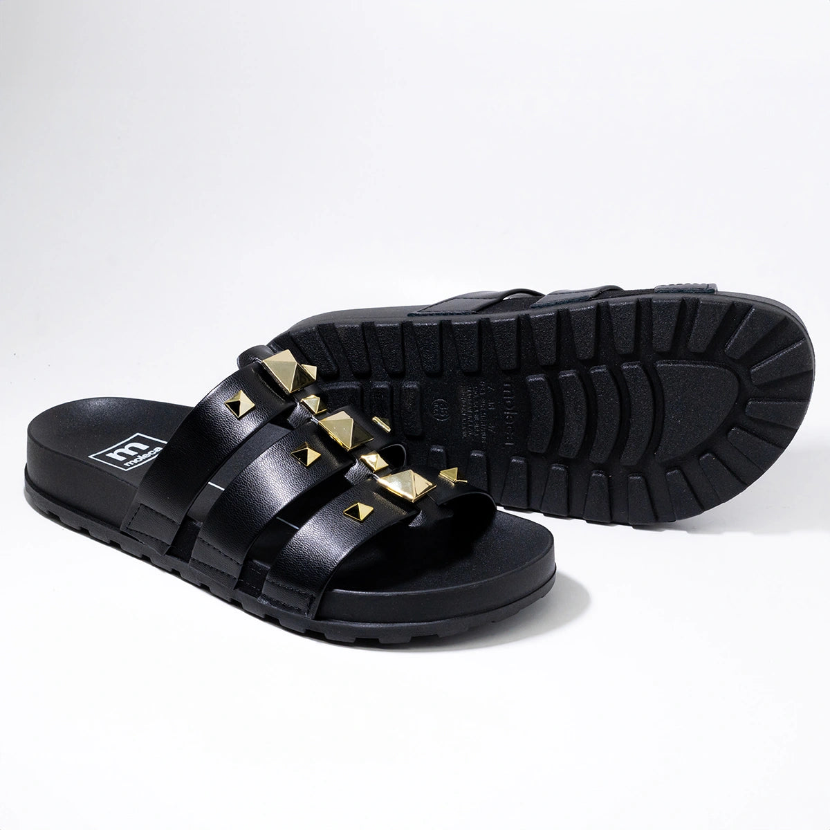 Sandália Papete Feminina Moleca Spike – Estilo Urbano com Conforto Diário | UnicStep