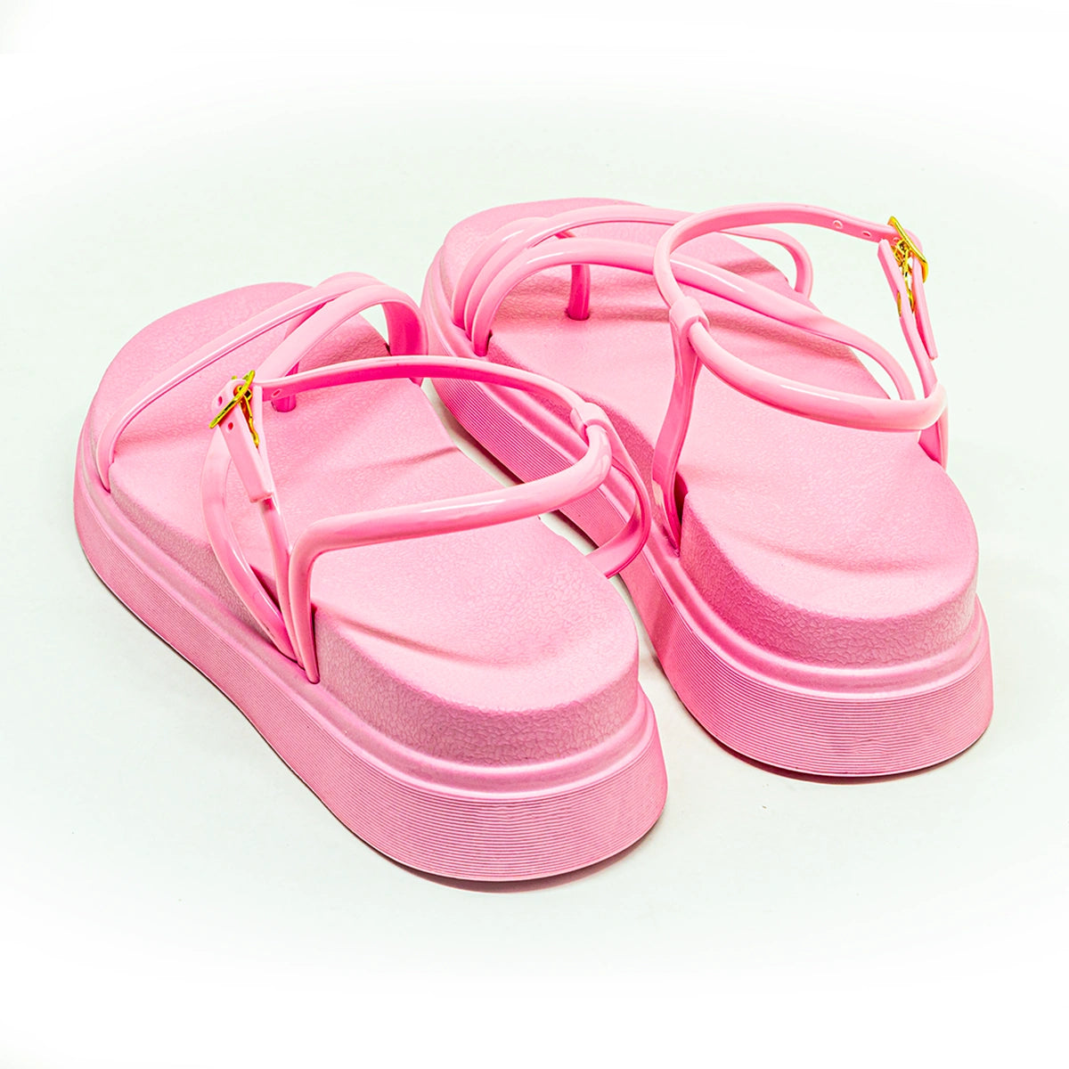 Sandália Feminina Plataforma Podlinda Glamour – Altura com conforto leve em EVA | UnicStep