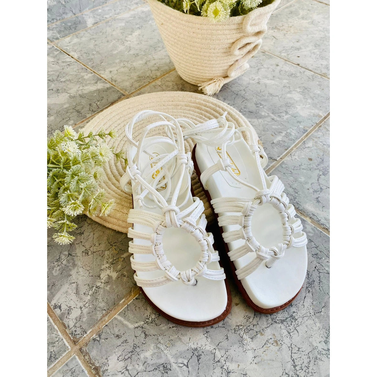 Sandália Papete Feminina de Amarração Podlinda – Conforto leve com estilo artesanal | UnicStep