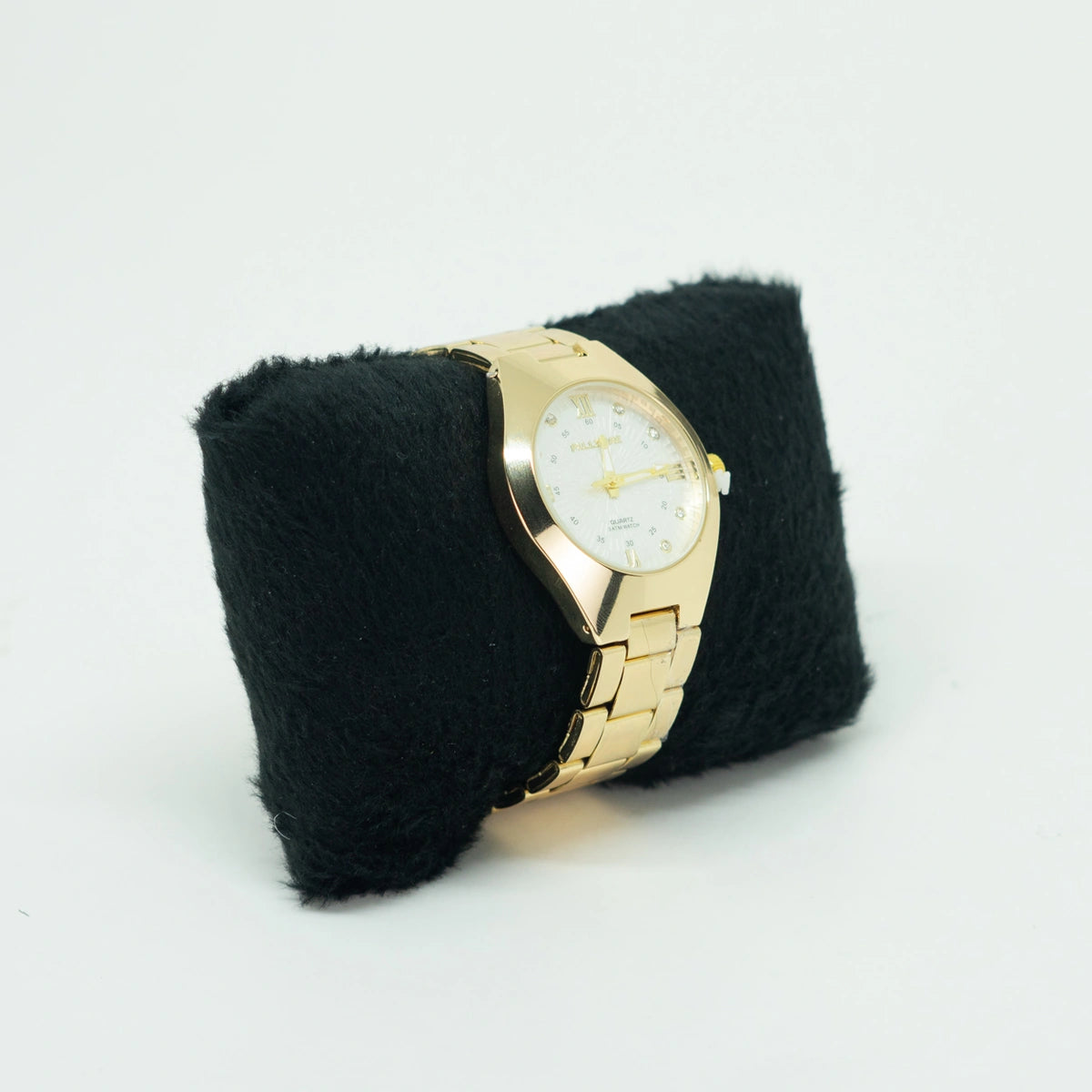 Relógio Feminino Elegance Dourado – Mostrador Rosa Luxo em Aço Inoxidável