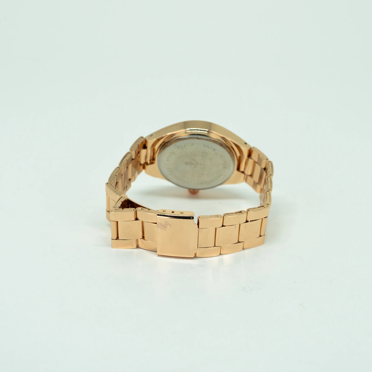 Relógio Feminino Elegance Dourado – Mostrador Rosa Luxo em Aço Inoxidável