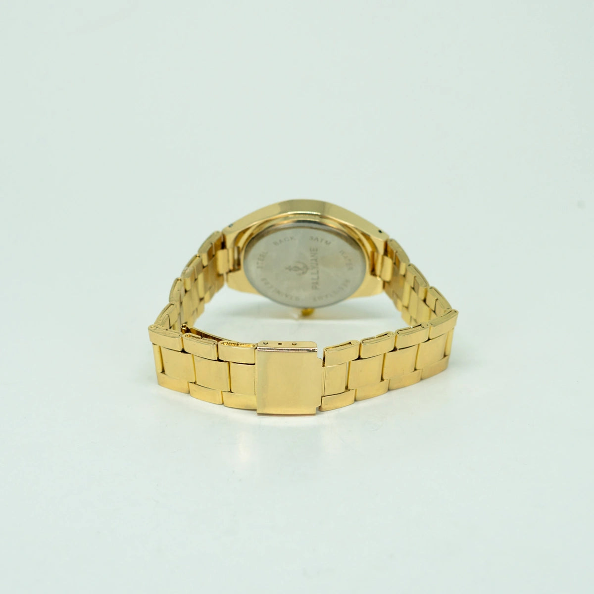 Relógio Feminino Elegance Dourado – Mostrador Rosa Luxo em Aço Inoxidável