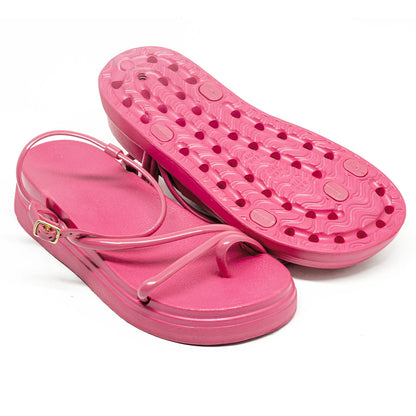 Sandália Feminina Plataforma Podlinda Glamour – Altura com conforto leve em EVA | UnicStep