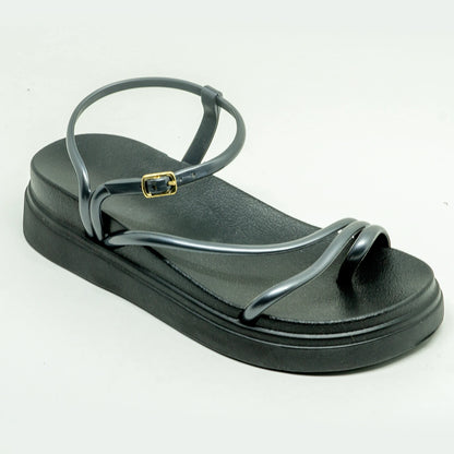Sandália Feminina Plataforma Podlinda Glamour – Altura com conforto leve em EVA | UnicStep