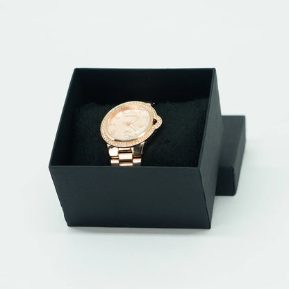 Relógio Feminino Classic Dourado – Elegância Atemporal em Aço Inoxidável
