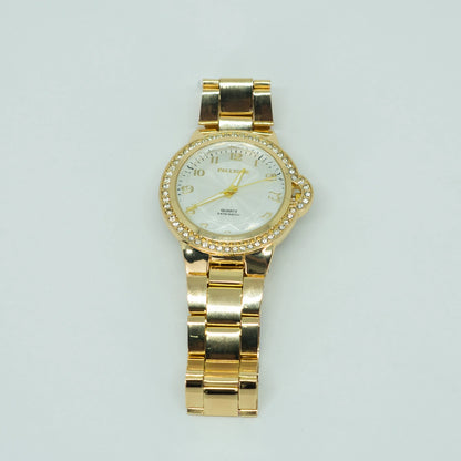 Relógio Feminino Classic Dourado – Elegância Atemporal em Aço Inoxidável