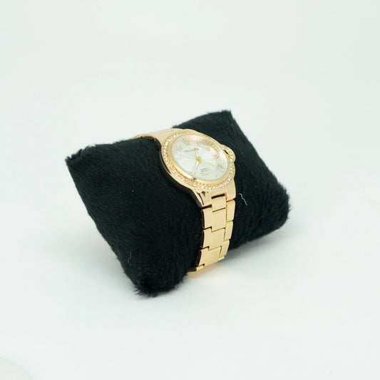 Relógio Feminino Classic Dourado – Elegância Atemporal em Aço Inoxidável