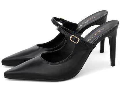 Scarpin Mary Jane Slingback Salto Alto 8,5 cm