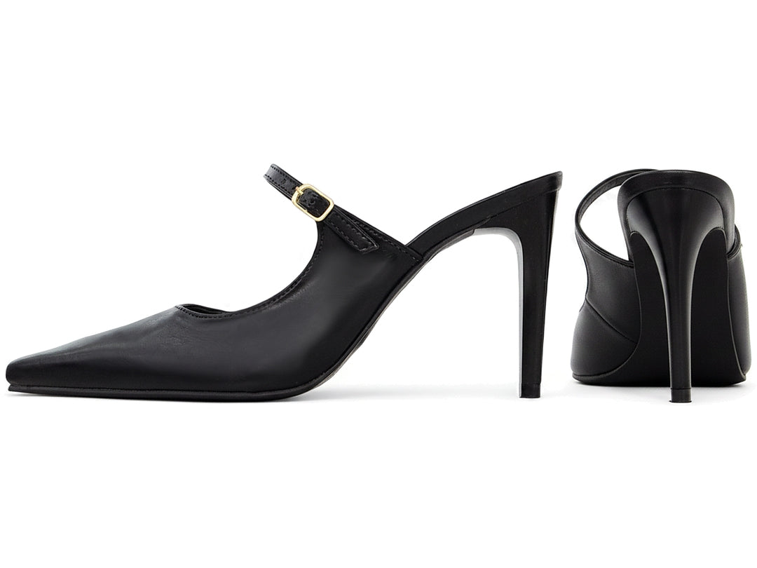 Scarpin Mary Jane Slingback Salto Alto 8,5 cm