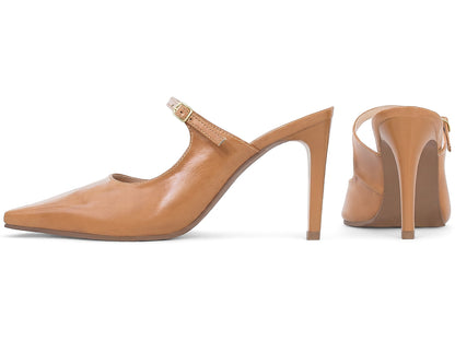 Scarpin Mary Jane Slingback Salto Alto 8,5 cm
