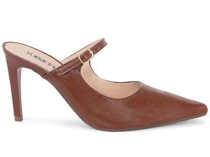 Scarpin Mary Jane Slingback Salto Alto 8,5 cm