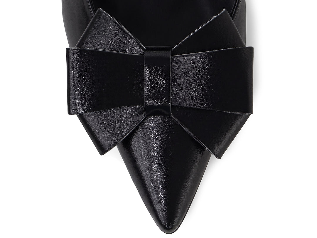 Scarpin Slingback Feminino Salto Taça 6 cm com Laço Elegante