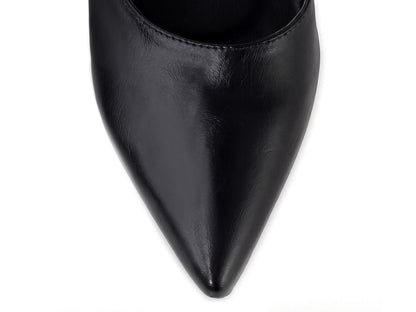 Scarpin Slingback Feminino Salto Bloco 6 cm com Fivela Ajustável