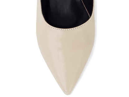 Scarpin Slingback Feminino Salto Bloco 6 cm com Fivela Ajustável