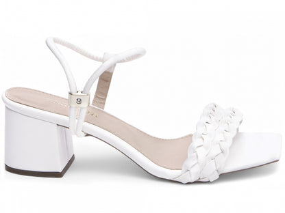 Sandália Feminina Salto Grosso Trançada – Elegância e Conforto Diário