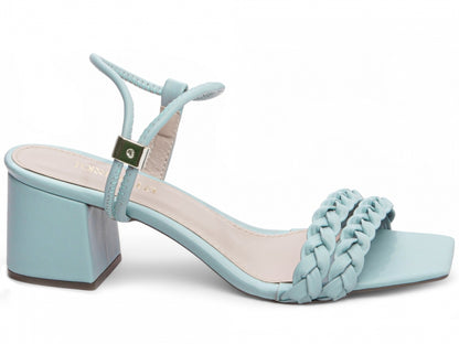 Sandália Feminina Salto Grosso Trançada – Elegância e Conforto Diário