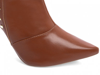 Bota Feminina Bico Fino Cano Médio Estilosa Elegante