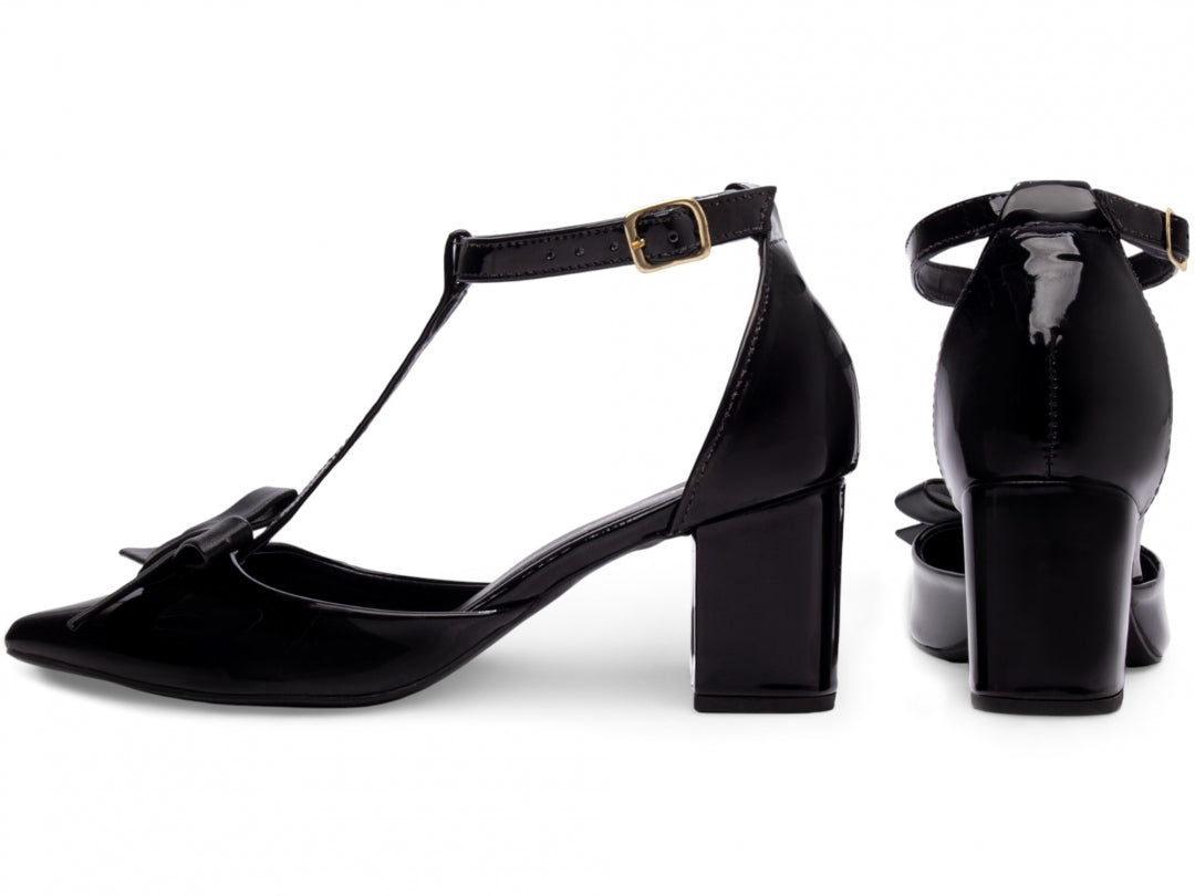 Scarpin Feminino Elegante com Laço e Salto Confortável