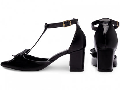 Scarpin Feminino Elegante com Laço e Salto Confortável