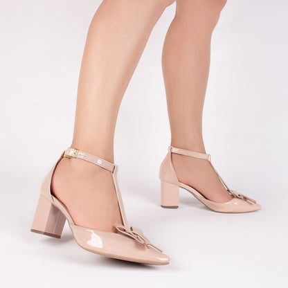 Scarpin Feminino Elegante com Laço e Salto Confortável