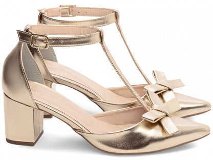 Scarpin Feminino Elegante com Laço e Salto Confortável