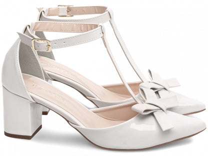 Scarpin Feminino Elegante com Laço e Salto Confortável