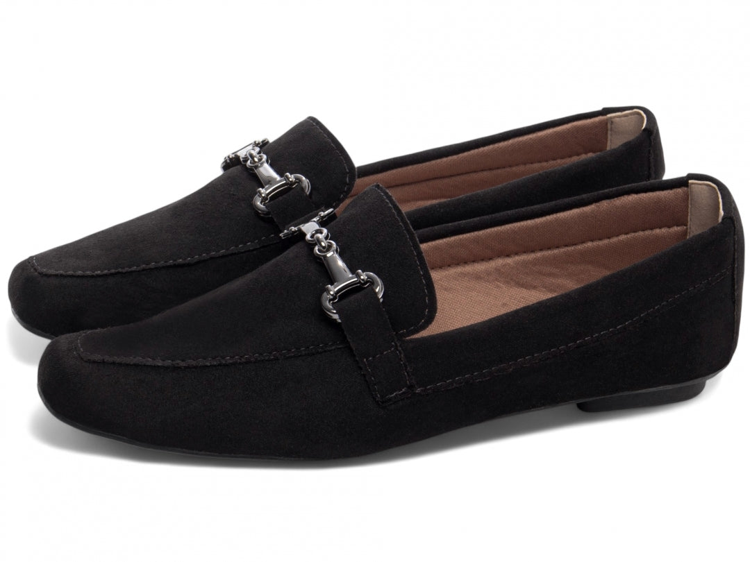 Mocassim Feminino Camurça Preto – Conforto, Estilo e Sofisticação
