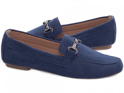 Mocassim Feminino Camurça Azul – Estilo, Conforto e Sofisticação no Dia a Dia