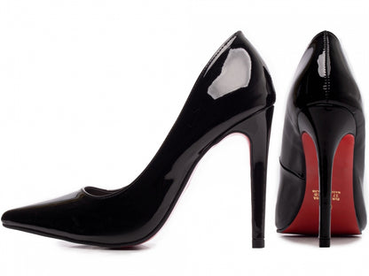 Scarpin Verniz Bico Fino com Salto Alto 12cm