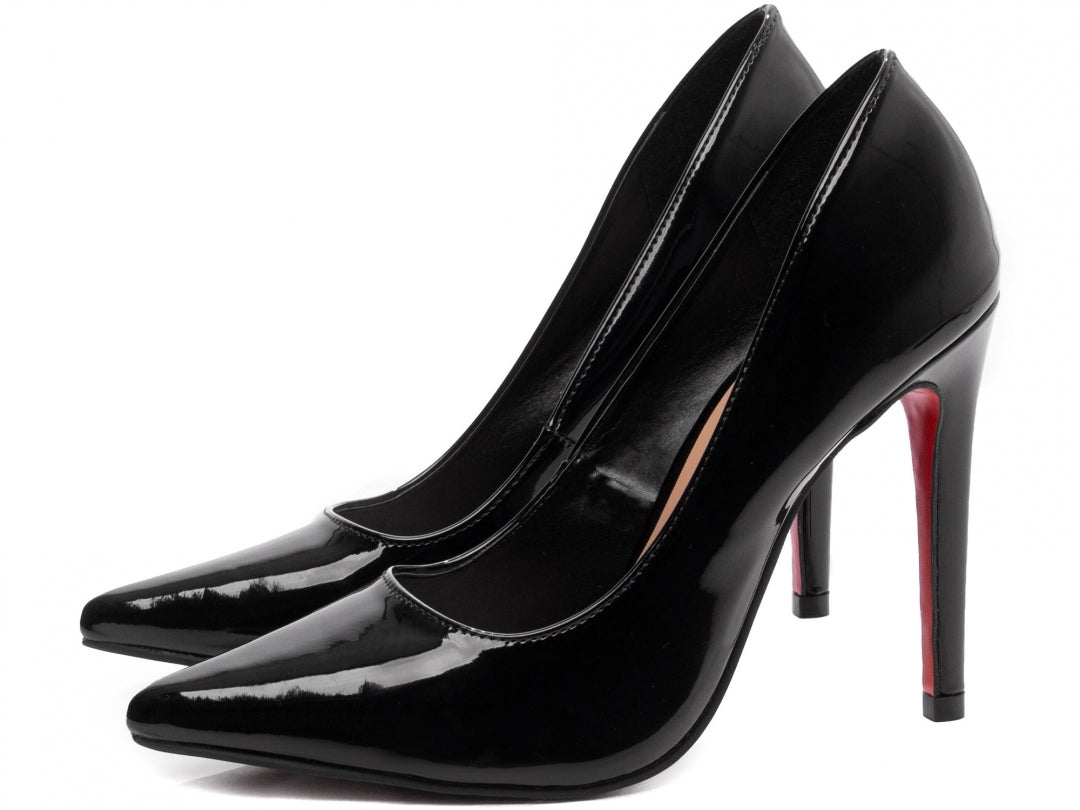 Scarpin Verniz Bico Fino com Salto Alto 12cm