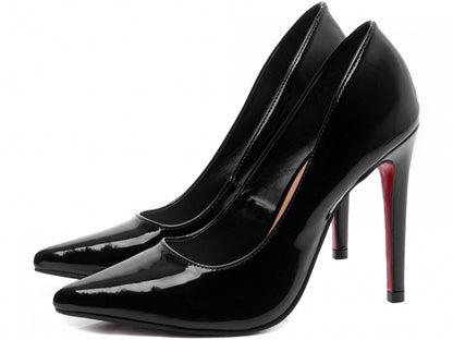 Scarpin Verniz Bico Fino com Salto Alto 12cm