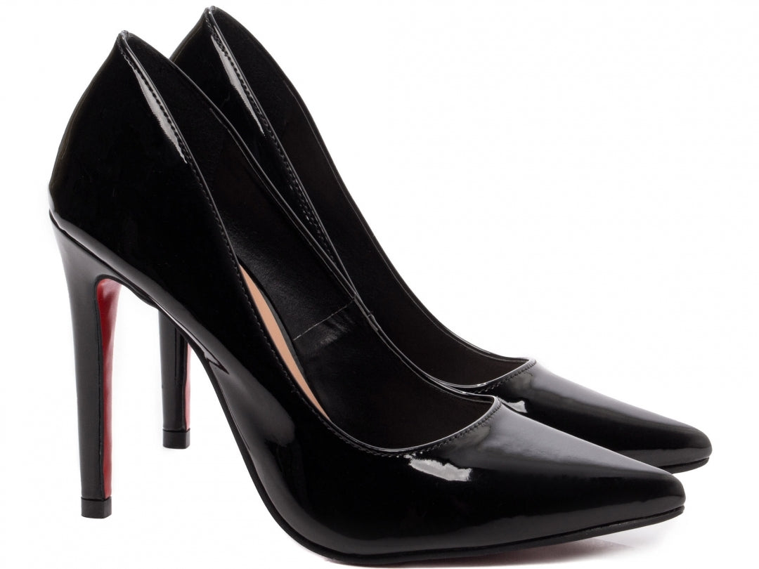 Scarpin Verniz Bico Fino com Salto Alto 12cm