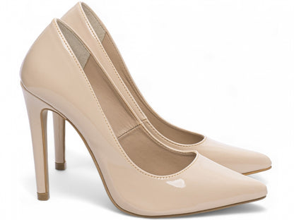 Scarpin Verniz Bico Fino com Salto Alto 12cm