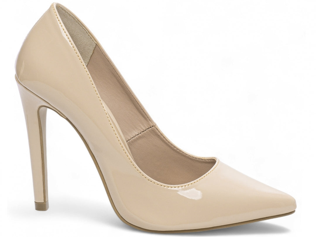 Scarpin Verniz Bico Fino com Salto Alto 12cm