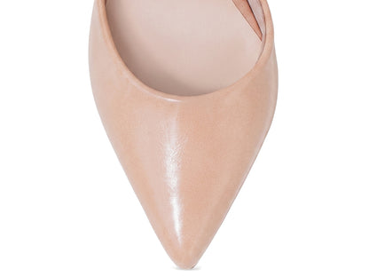 Scarpin Feminino Salto Bloco 8 cm com Tira Cruzada e Fivela
