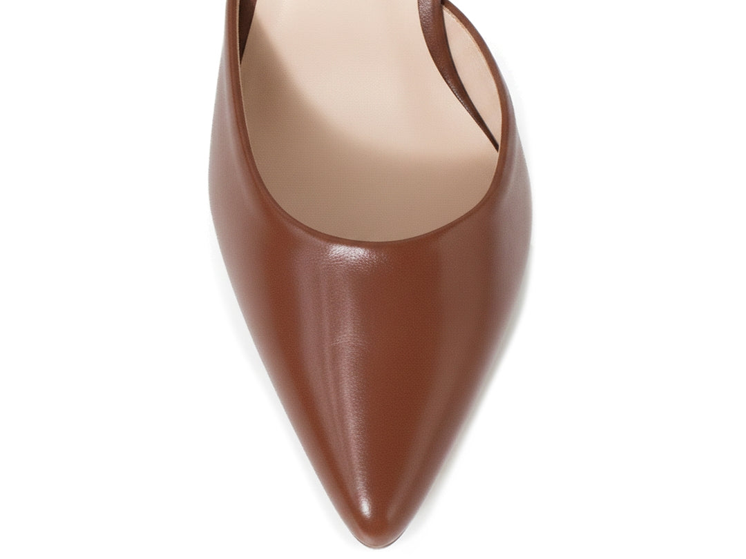 Scarpin Feminino Salto Bloco 8 cm com Tira Cruzada e Fivela