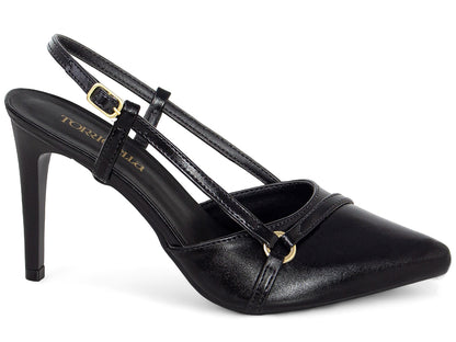 Scarpin Slingback Feminino Bico Fino Salto Fino 9 cm