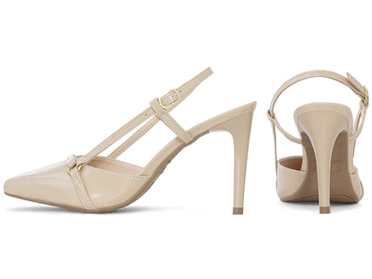 Scarpin Slingback Feminino Bico Fino Salto Fino 9 cm