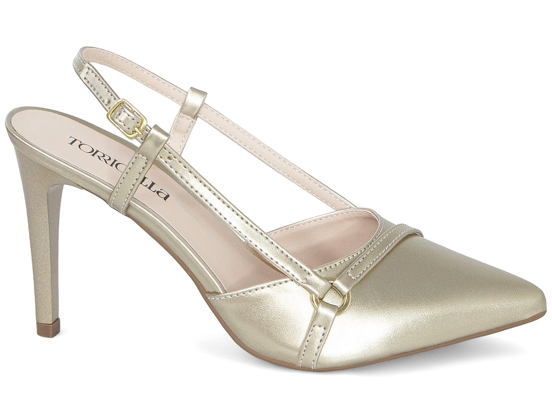Scarpin Slingback Feminino Bico Fino Salto Fino 9 cm