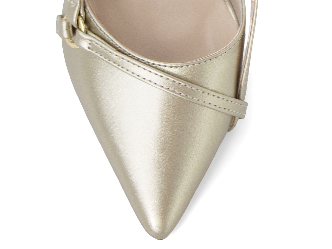 Scarpin Slingback Feminino Bico Fino Salto Fino 9 cm