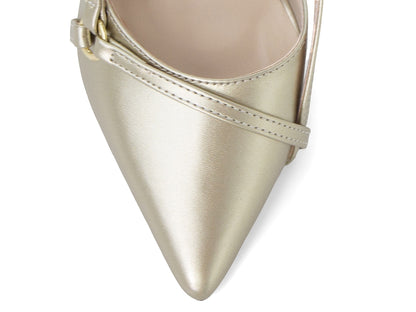 Scarpin Slingback Feminino Bico Fino Salto Fino 9 cm