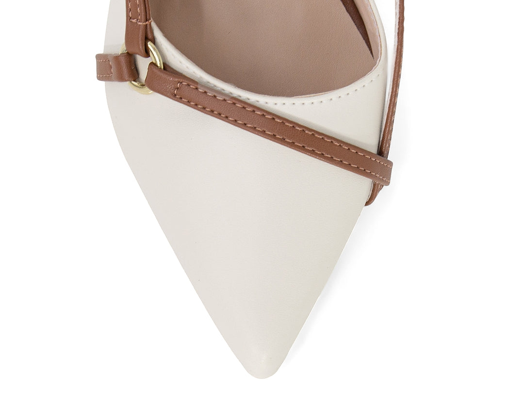 Scarpin Slingback Feminino Bico Fino Salto Fino 9 cm