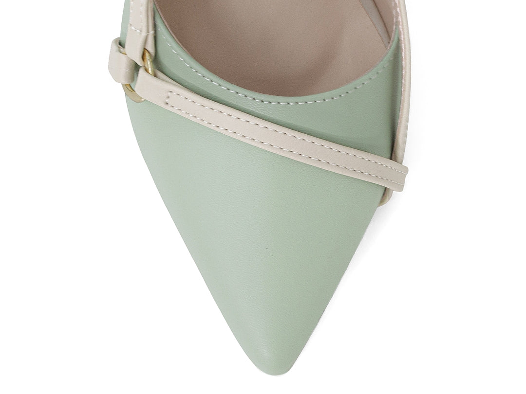 Scarpin Slingback Feminino Bico Fino Salto Fino 9 cm