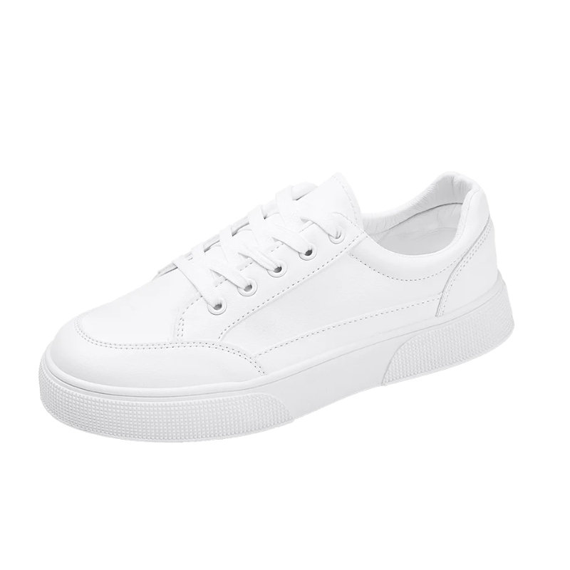 Men's White Leather Sneakers