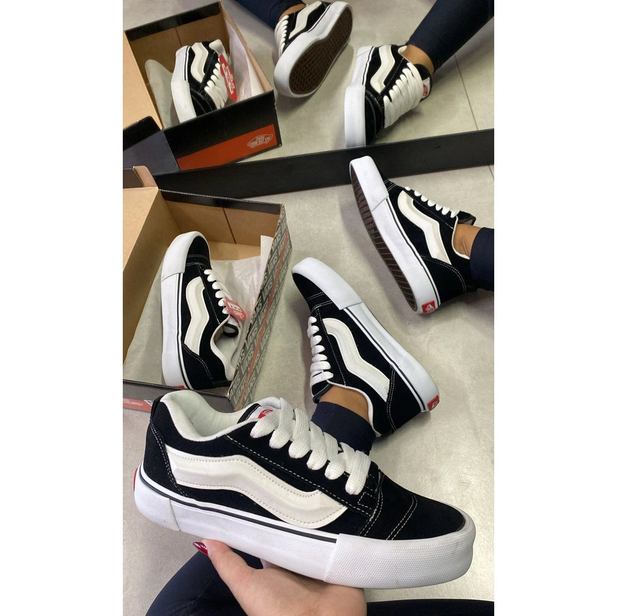 Tênis Knu Skool Style – Chunky, Urbano e Confortável