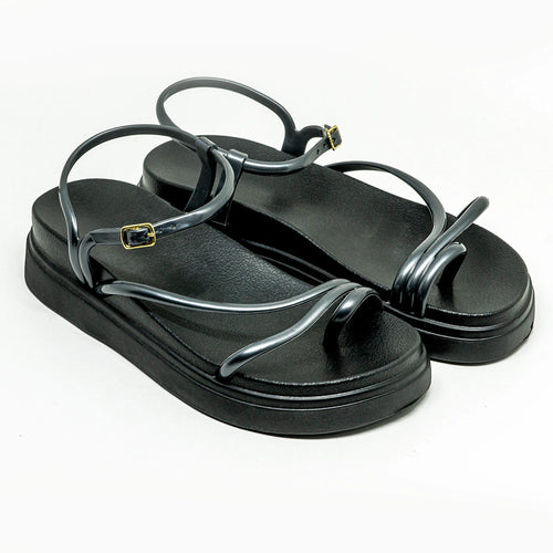 Sandália Feminina Plataforma Podlinda Glamour – Altura com conforto leve em EVA | UnicStep