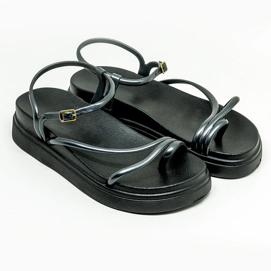 Sandália Feminina Plataforma Podlinda Glamour – Altura com conforto leve em EVA | UnicStep